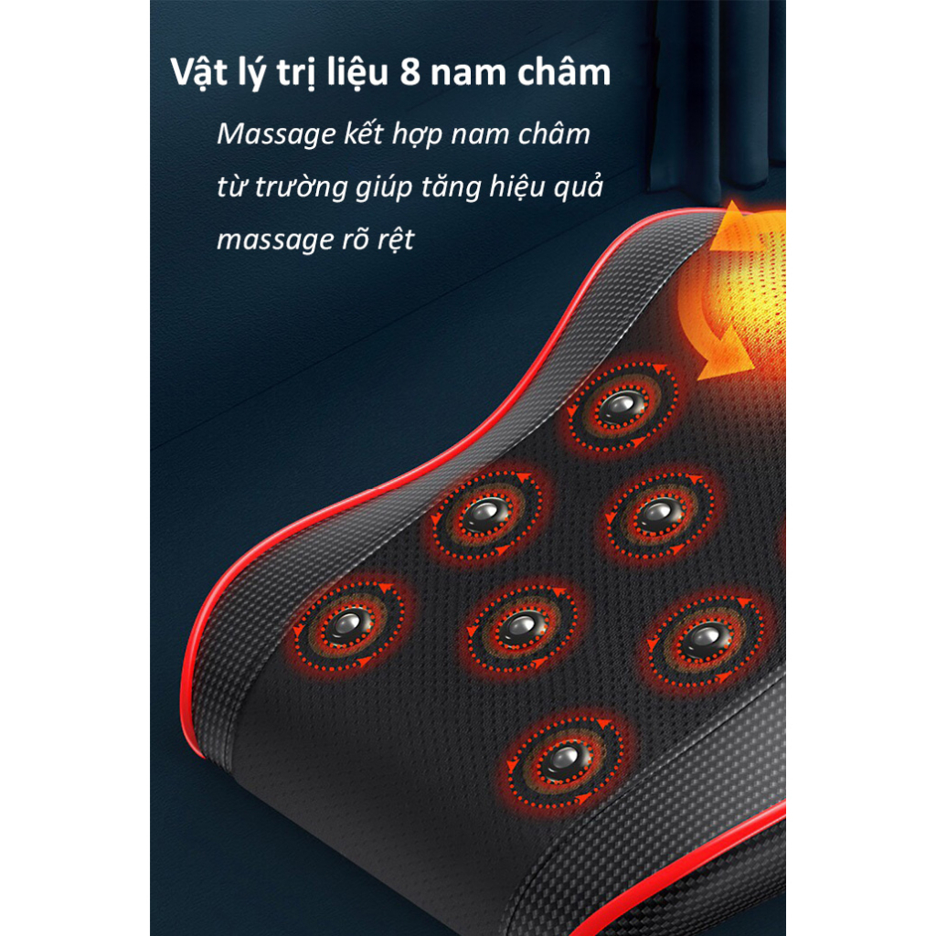 Máy massage cổ vai gáy, máy massage hồng ngoại 20 bi cao cấp hỗ trợ mát xa toàn thân-ptkl.congnghe