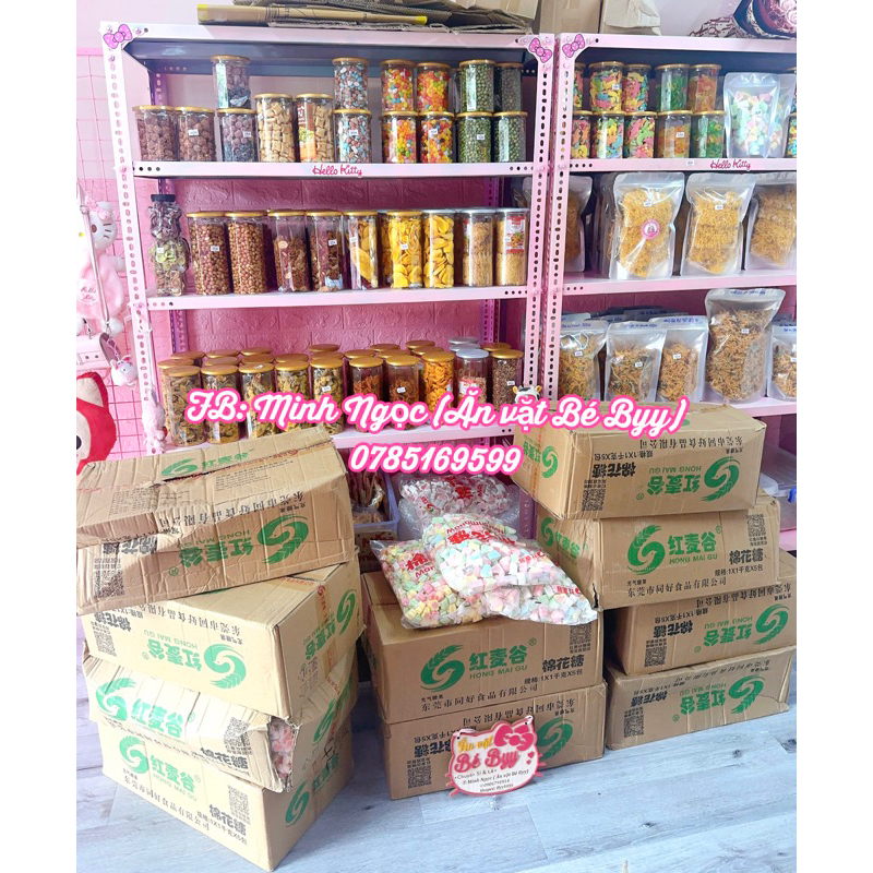 Kẹo bông Marshmallow Sỉ 5KG Chính Hãng