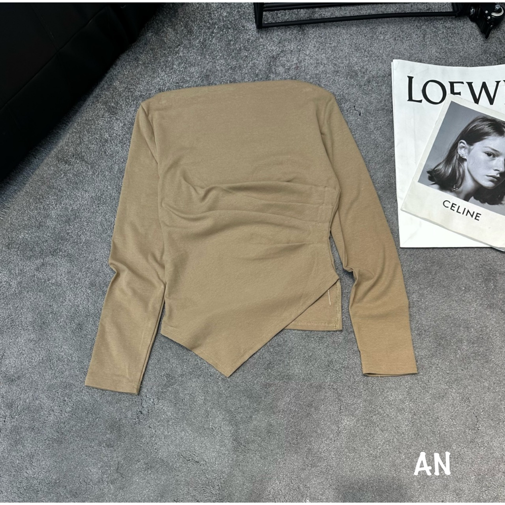 Áo Kiểu Nữ, Áo Tà Chéo Dài Tay Hot Trend 2023 - Ellie Dress