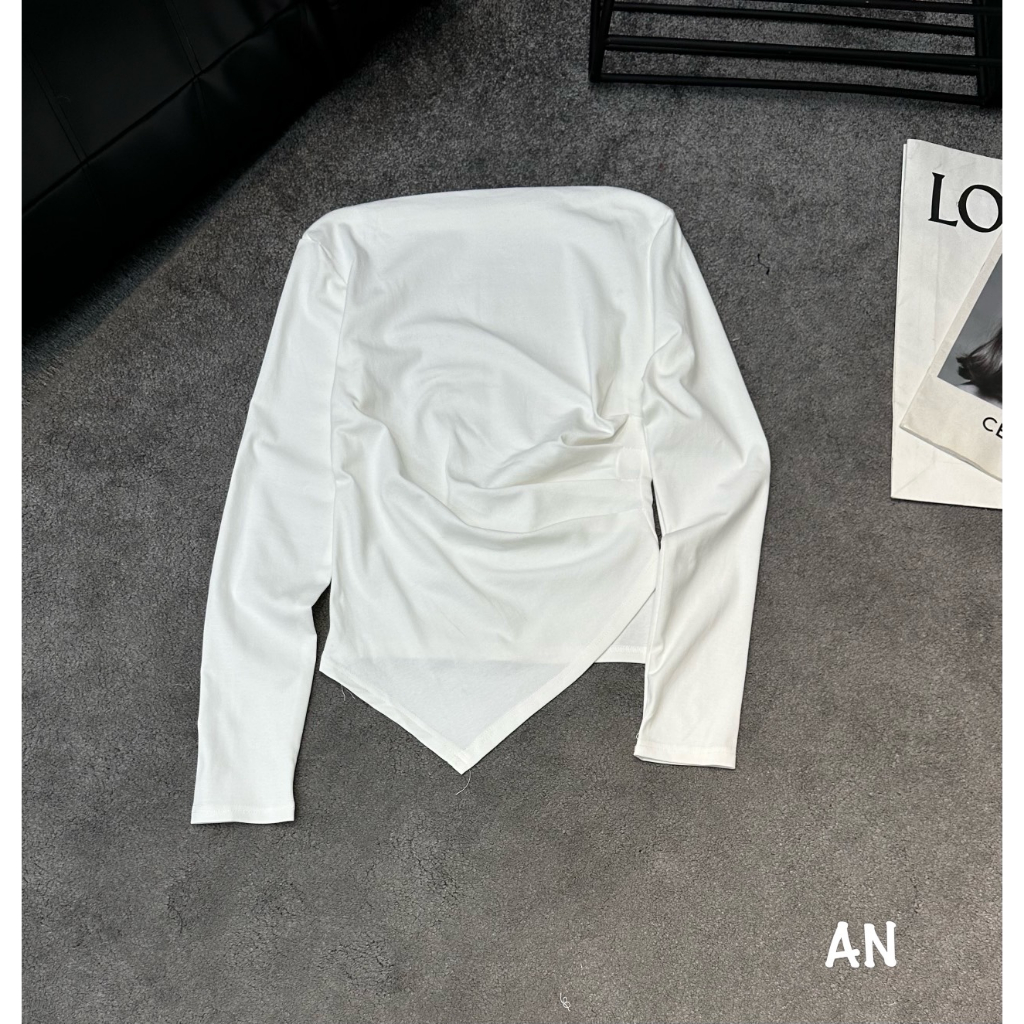 Áo Kiểu Nữ, Áo Tà Chéo Dài Tay Hot Trend 2023 - Ellie Dress