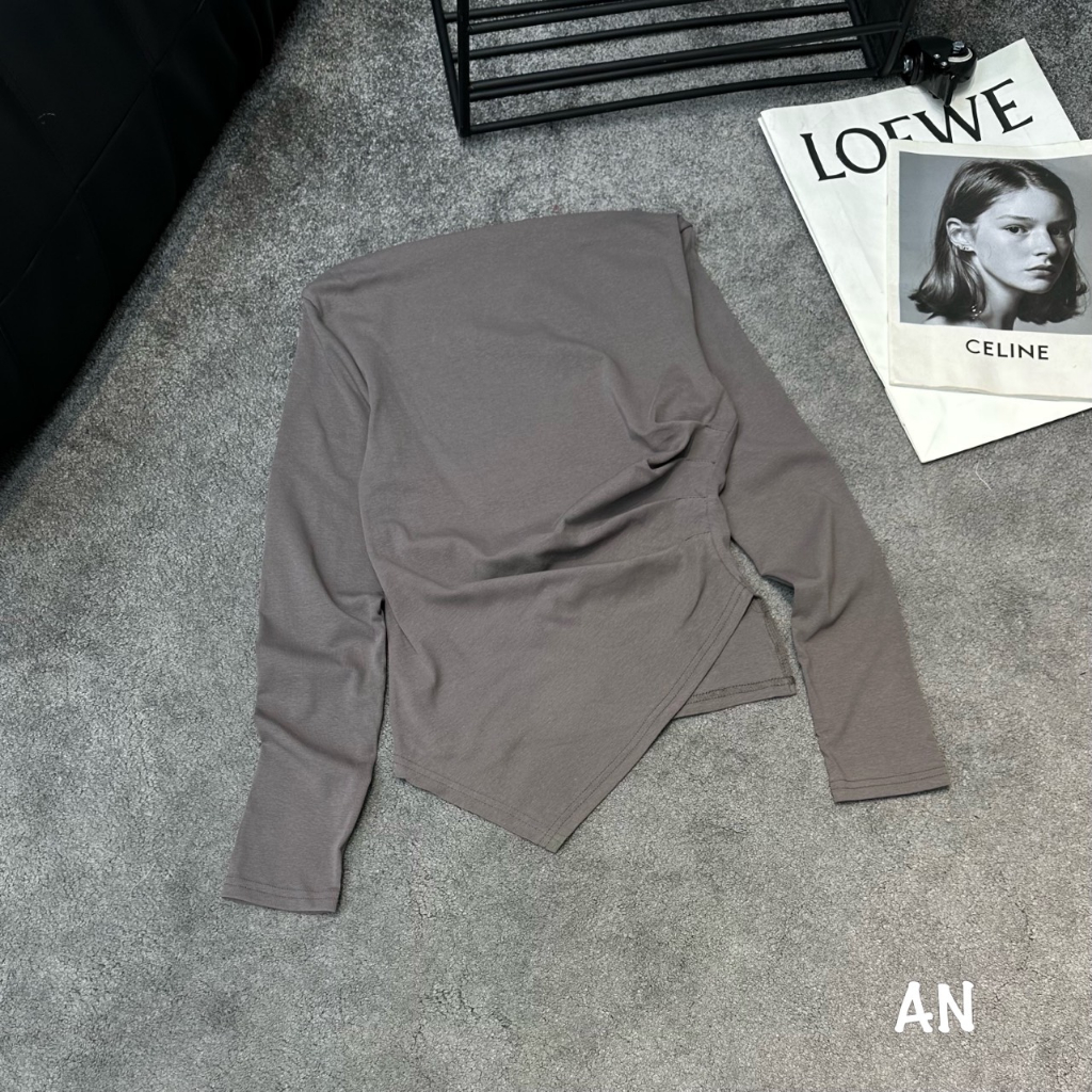 Áo Kiểu Nữ, Áo Tà Chéo Dài Tay Hot Trend 2023 - Ellie Dress