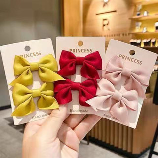 Combo 2 kẹp tóc nơ nhiều màu cho bé gái, kẹp tóc cho bé, nơ cài tóc cho bé