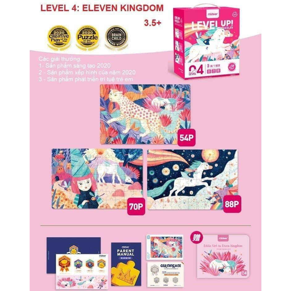 Bộ xếp hình nhiều cấp độ cho bé - Mideer Level Up Puzzle chính hãng đồ chơi giáo dục