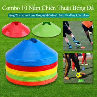 Combo10C Cone nấm tập huấn luyện bóng đá,chiến thuật, Marker đá banh,nấm lùn chiến thuật bóng đá