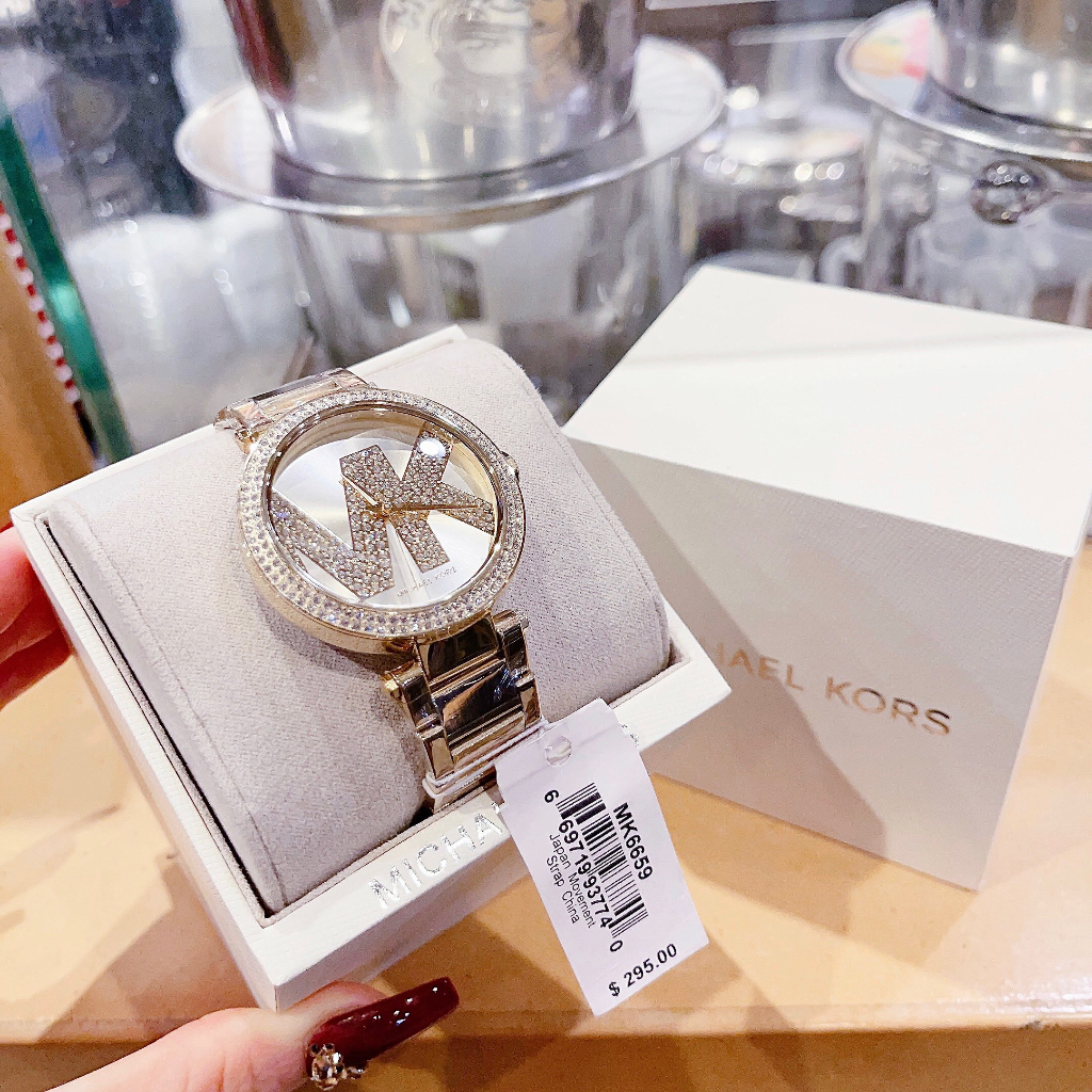 Đồng hồ nữ Michael Kors MK6659 Women's Stainless Steel Quartz Watch, Authentic, fullbox, Luxury diamond watch