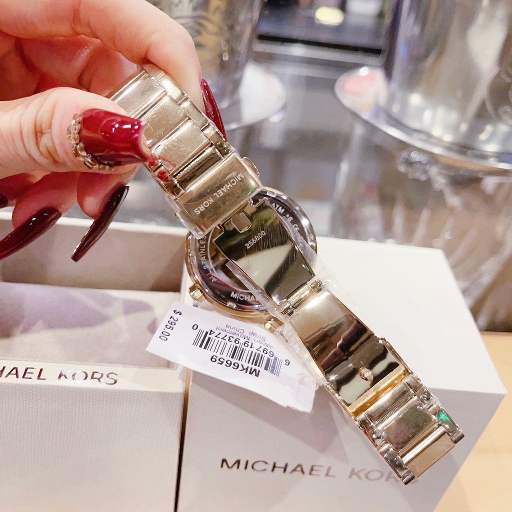 Đồng hồ nữ Michael Kors MK6659 Women's Stainless Steel Quartz Watch, Authentic, fullbox, Luxury diamond watch