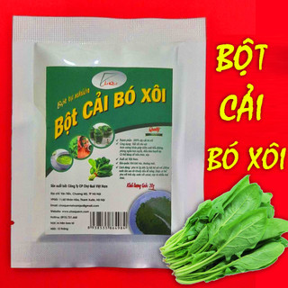 Bột rau bó xôi 10gr nguyên chất 100% sấy lạnh từ cải bó xôi tươi dùng để uống và tạo màu thực phẩm