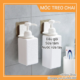 Móc dán tường treo chai dầu gội, sữa tắm, nước rửa tay