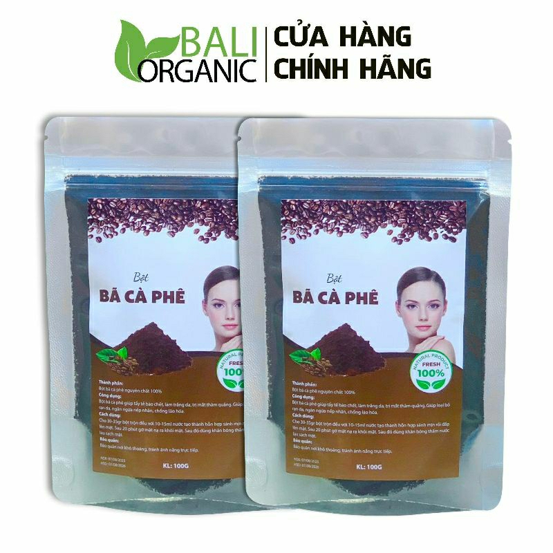 Bột bã cà phê xay mịn nguyên chất Baliorganic | BigBuy360 - bigbuy360.vn