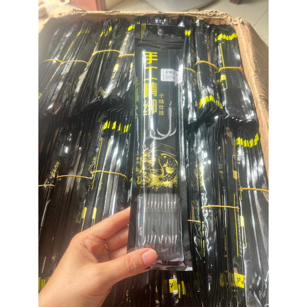 Thẻo đôi buộc sẵn - Thẻo đôi chuyên câu đơn câu đài đủ size - Lưỡi câu cá thẻo đôi -CO