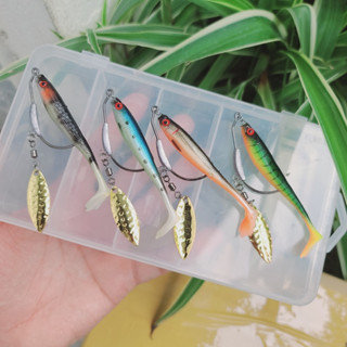 [Sale giá rẻ] Combo Mồi Mềm NFF Size Nhỏ Kèm Lưỡi - Mồi Mềm Câu Lóc Siêu Nhậy