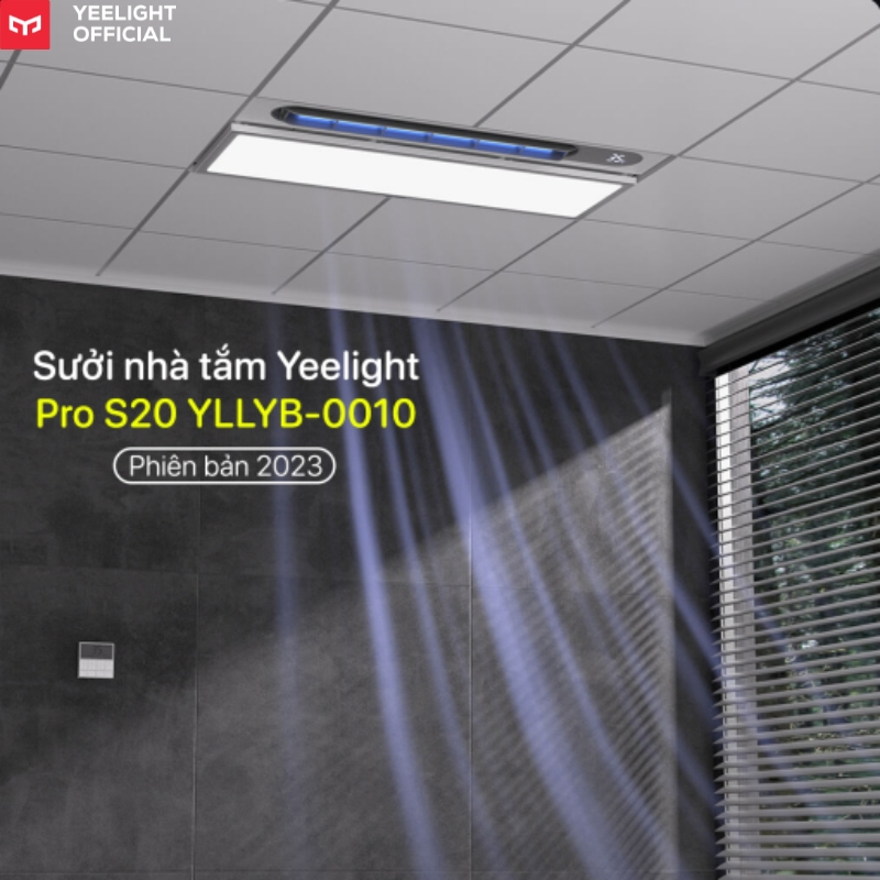 Đèn sưởi nhà tắm Yeelight Pro S20 8 in 1 tích hợp sưởi, sấy, làm mát, thông gió, hút mùi, chiếu sáng bản mới nhất