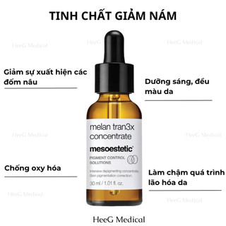 Tinh chất giảm nám Mesoestetic Melan tran3x intensive depigmenting concentrate 30ml