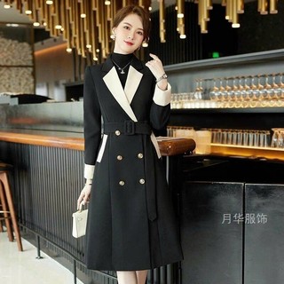 Áo khoác cổ vest dáng dài cao cấp