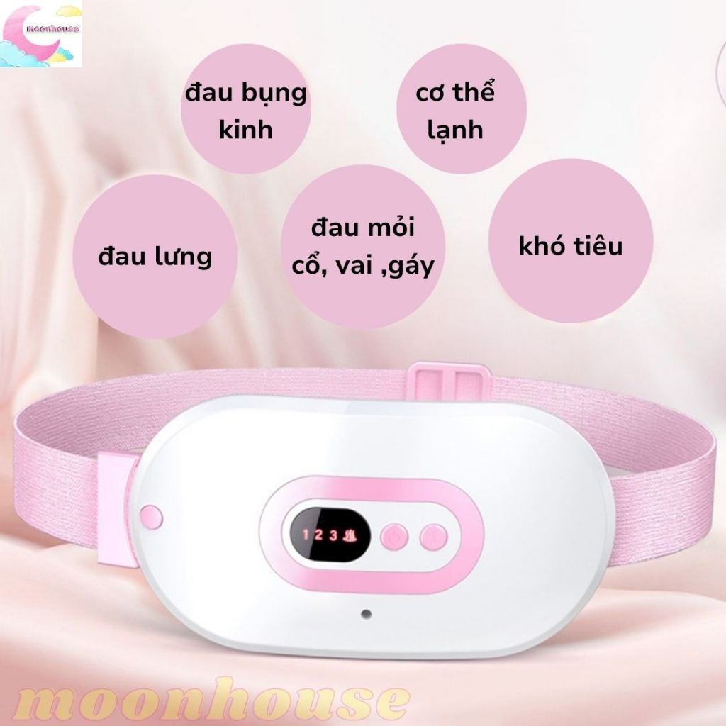 Đai massage bụng kinh , máy chườm bụng kinh cao cấp , máy massage bụng ,giảm đau bụng kinh hiệu quả cho phụ nữ đến kì