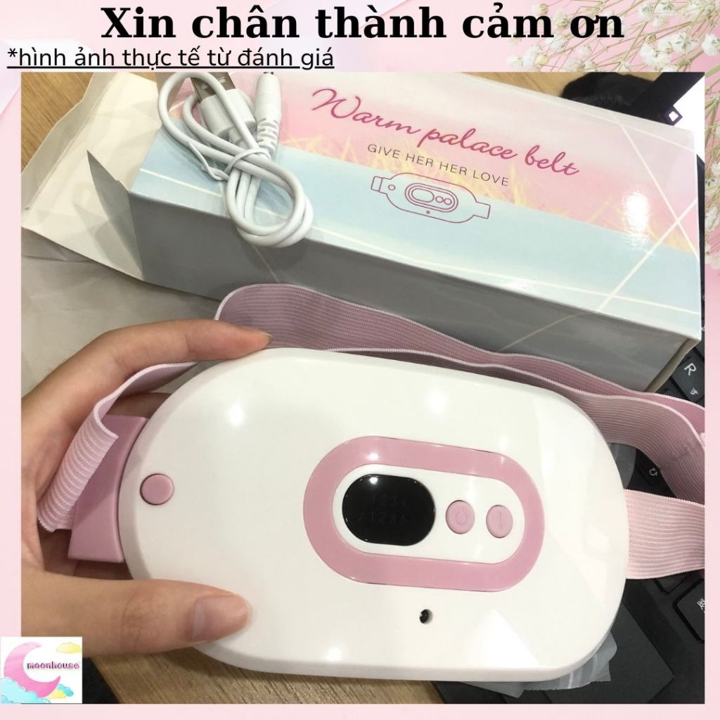 Đai massage bụng kinh , máy chườm bụng kinh cao cấp , máy massage bụng ,giảm đau bụng kinh hiệu quả cho phụ nữ đến kì