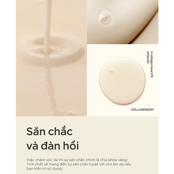 Tinh Chất Dưỡng Thuần Chay MANYO V.Collagen Heart Fit Ampoule Tăng Cường Phục Hồi Làn Da Giúp Da Săn Chắc