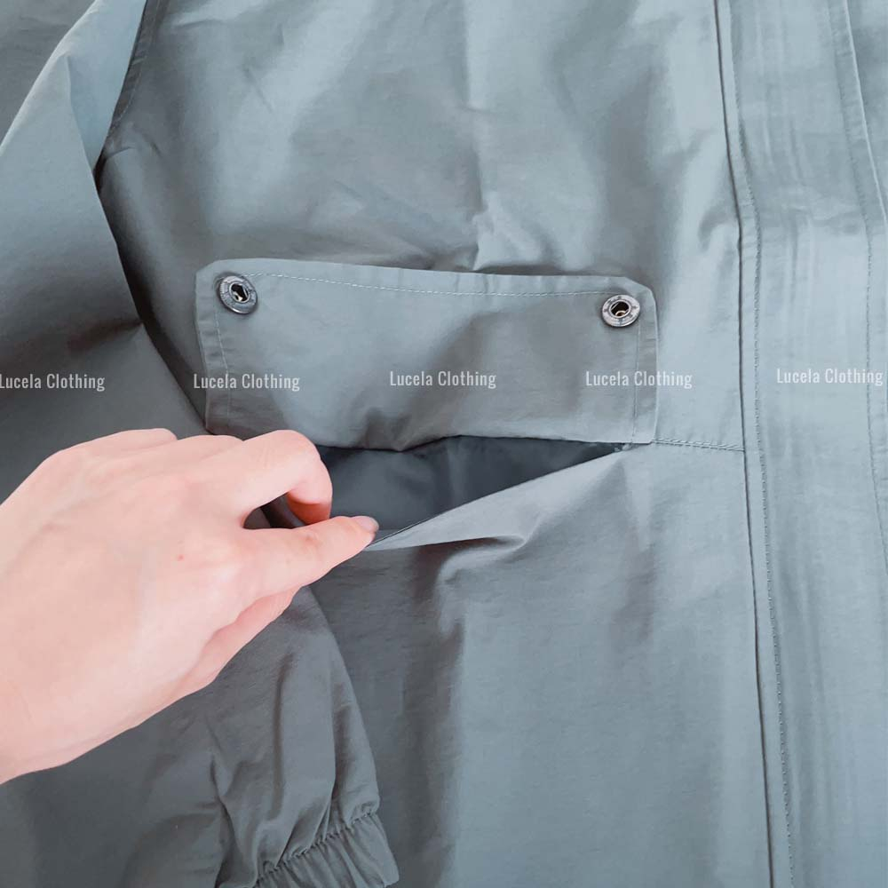 Áo khoác gió vải dù trượt nước 2 lớp form rộng giá rẻ LUCELA LU1014