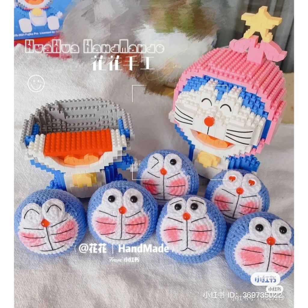 Móc khóa bằng len Đoraemon Handmade