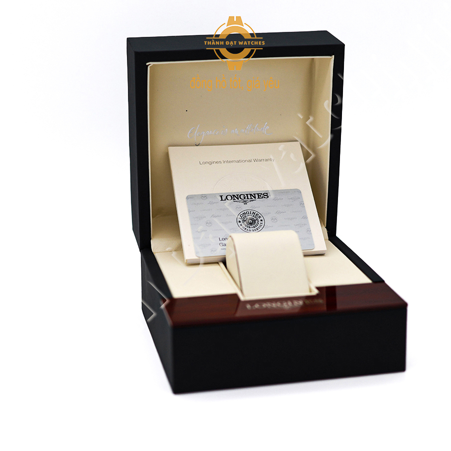 Hộp đồng hồ Longines full box sổ thẻ đầy đủ chất liệu da tổng hợp sang chảnh, bền đẹp