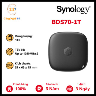 [ TẶNG BAO CHỐNG SỐC] Ổ cứng di động Synology BeeDrive BDS70 HÀNG CHÍNH HÃNG