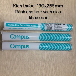 Bọc sách vở nylon Campus khổ B5 / A4 (10 bìa/ túi)
