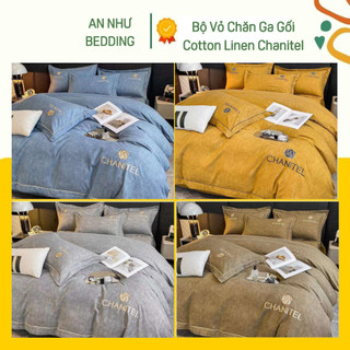 Bộ Vỏ Chăn Cotton Linen Chanitel 4 Món Nhập Khẩu An Như Bedding