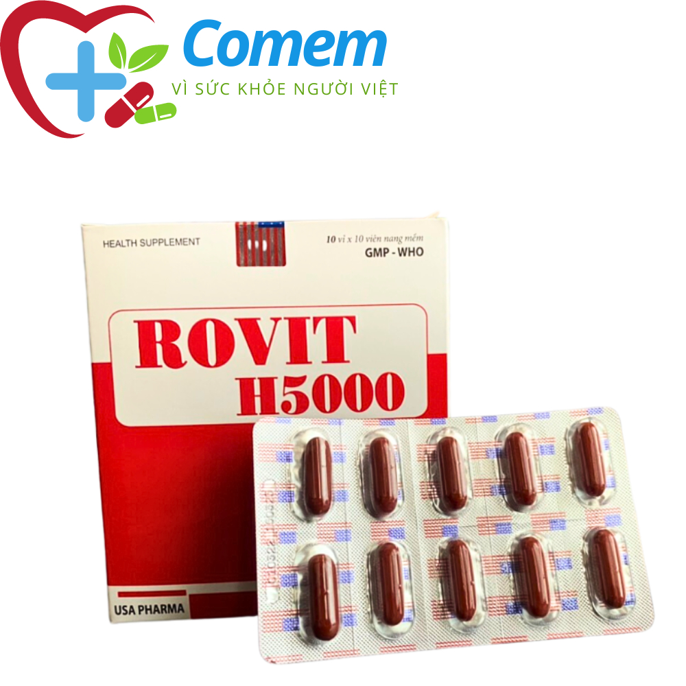 Rovit H5000 vitamin B tổng hợp tăng cường sức khỏe, sức đề kháng - 100 viên (Rovit H5000)