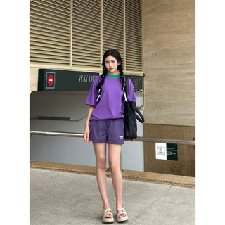 (HÀNG XUẤT XỊN) Áo das tím 3 sọc 3136 DAS TEE  Made in CAM/BO/DIA full tag-code