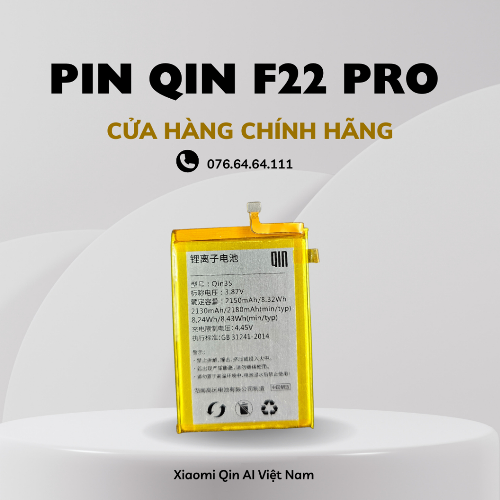 Pin chính hãng Xiaomi Qin Ai Life F21 pro F22 nocam F22 Pro - thay thế đơn giản - dung lượng cao