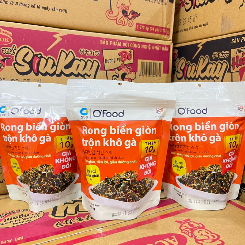 Rong biển giòn trộn gia vị O'Food gói 30g