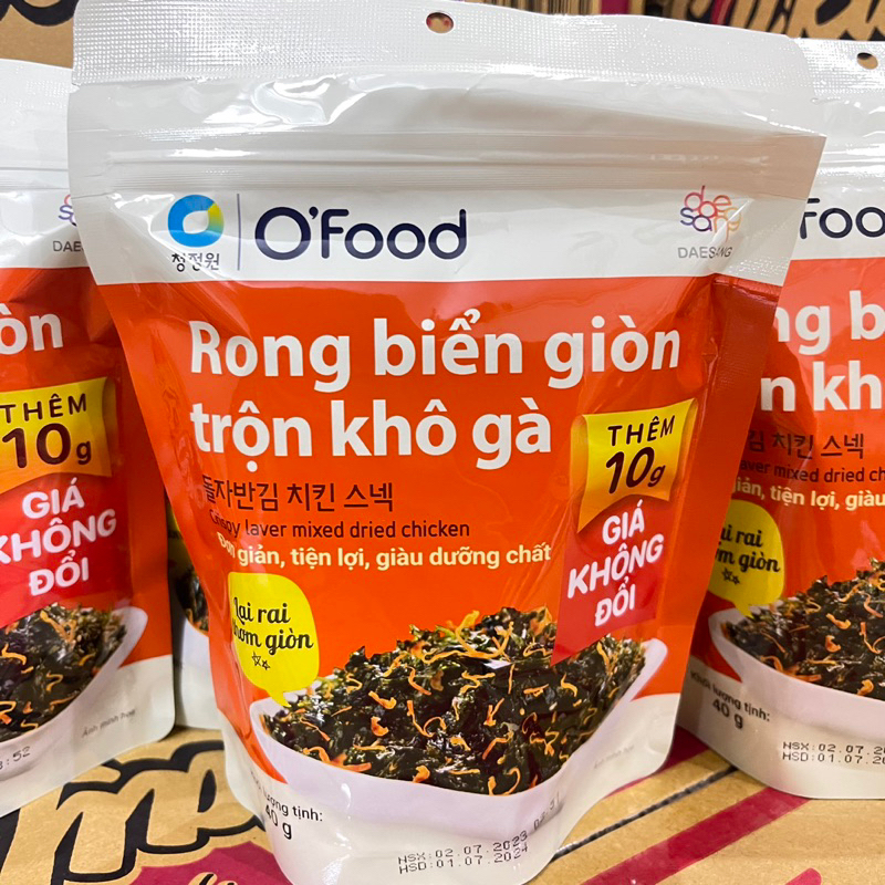 Rong biển giòn trộn gia vị O'Food gói 30g