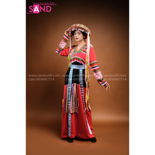 Trang phục pà thẻn nữ, trang phục người pà thẻn nữ, trang phục dân tộc pà thẻn , đồ dân tộc thổ cẩm nữ chất lượng tốt