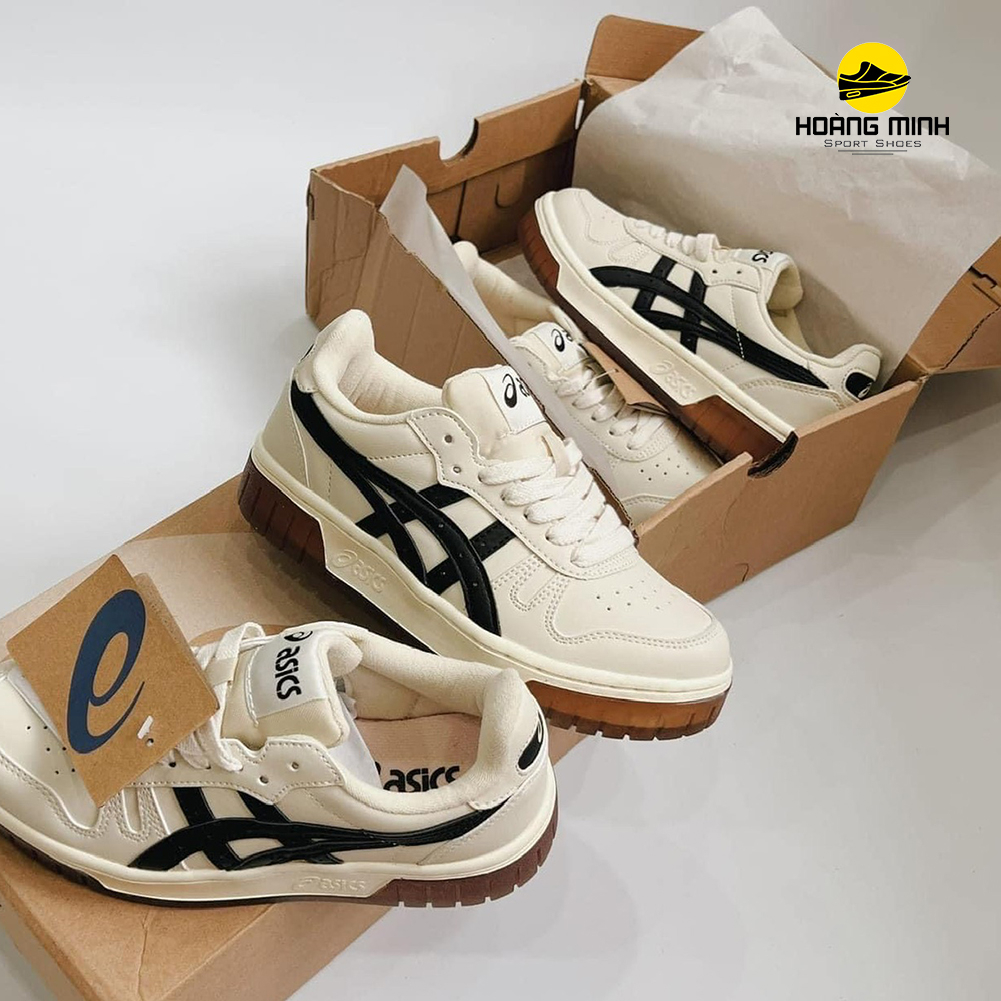 Thể Thao Asics.Court MZ với 2 màu Kem Đen Và Kem Xám Hàng Cao Cấp Hot Trend 2023