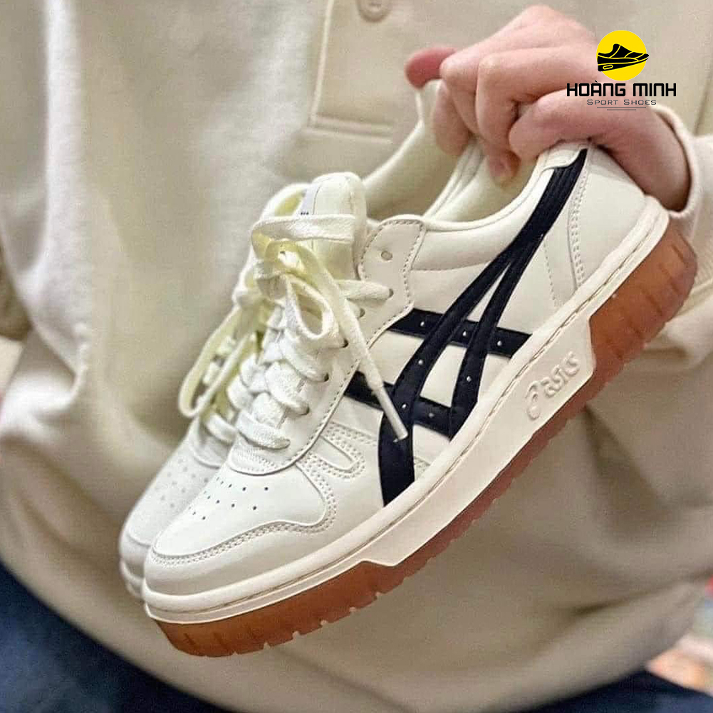 Thể Thao Asics.Court MZ với 2 màu Kem Đen Và Kem Xám Hàng Cao Cấp Hot Trend 2023