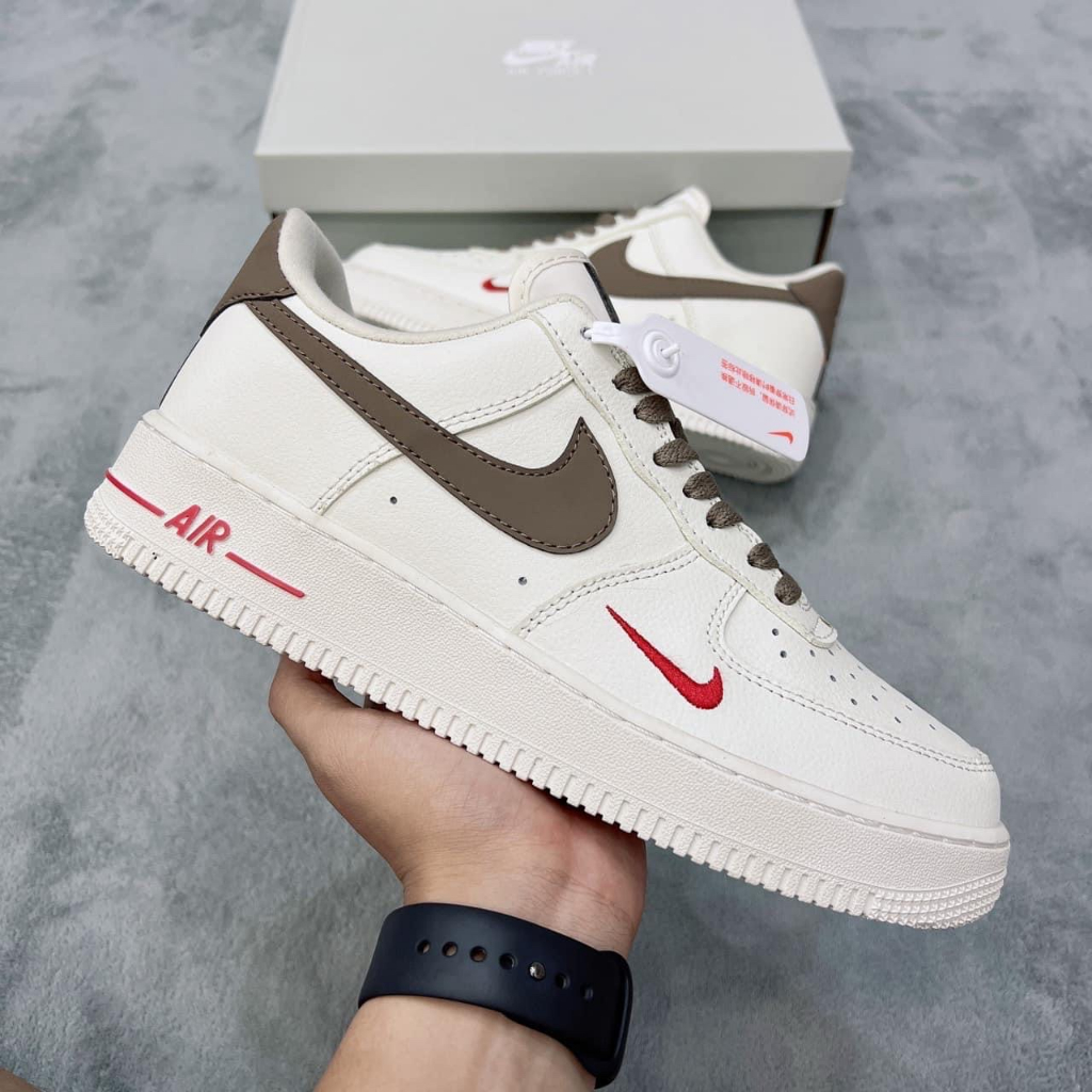 Giày Thể Thao vệt nâu Af1- Giày_Nike Air Force 1 Custom Bản S.Cấp Full size box bill tặng kèm tất