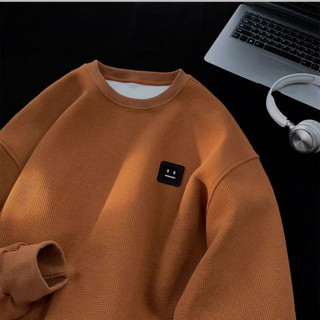 Áo sweater nam nữ form rộng thêu hình mặt cười áo dài tay chất tổ ong dày dặn local brand PROTEX