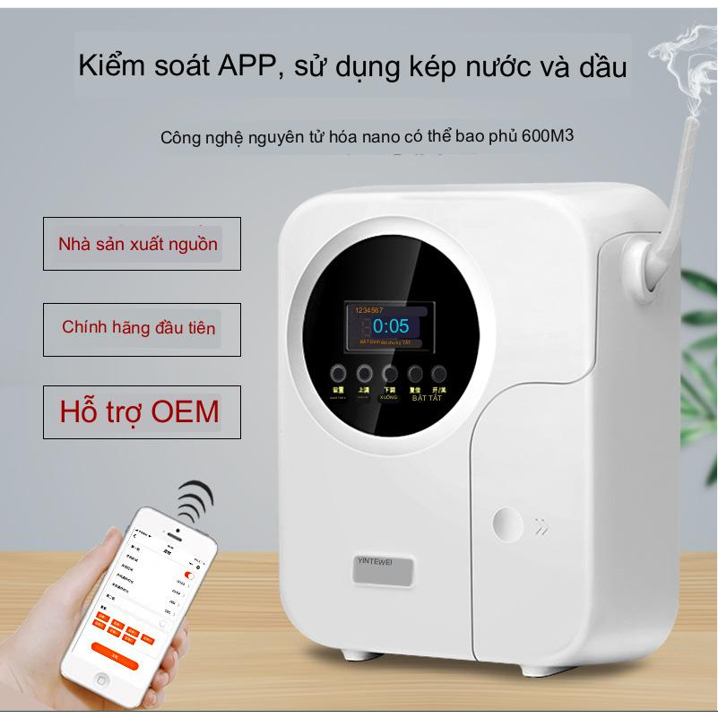 Máy Xịt Thơm Phòng Căn Hộ Khách Sạn Showroom SmartScent EuroTech điều khiển qua APP 600m2 ❤️Hanrui Offical❤️