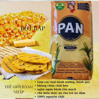 Bột bắp vàng PRECOOKED YELLOW CORN FLOUR PAN – P.A.N. – 1kg