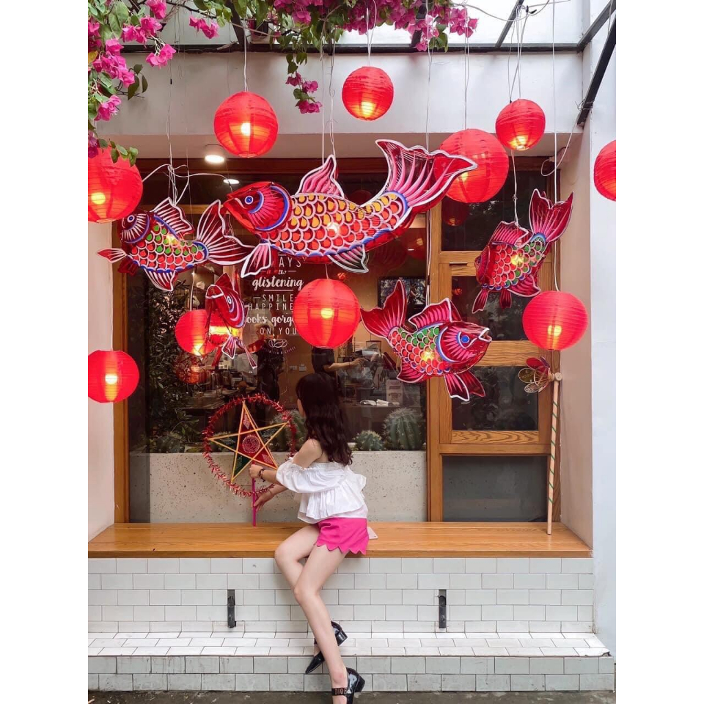 Lồng đèn cá chép 70cm tết trung thu