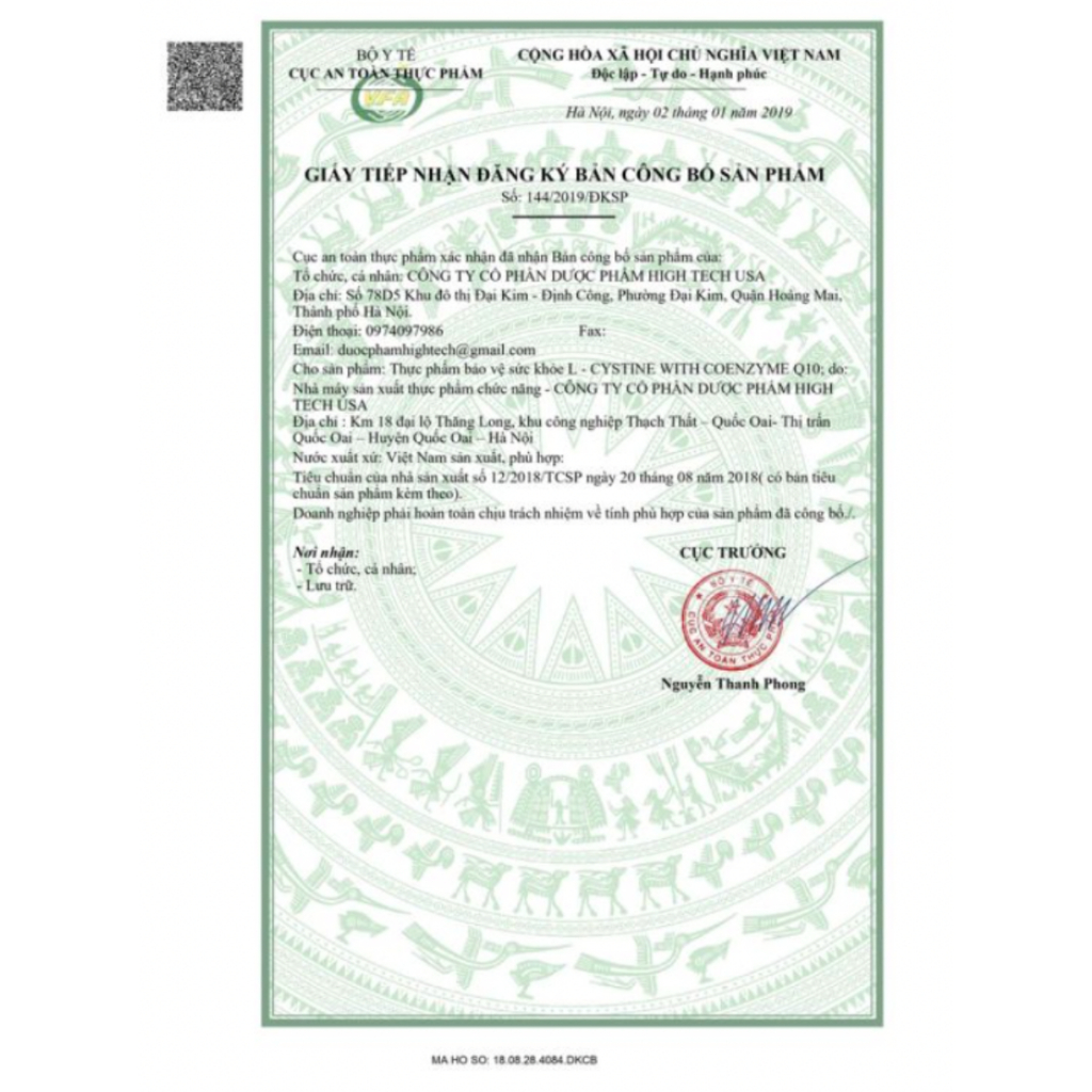 L-CYSTINE -  Làm đẹp da, giảm mụn, dưỡng tóc, móng