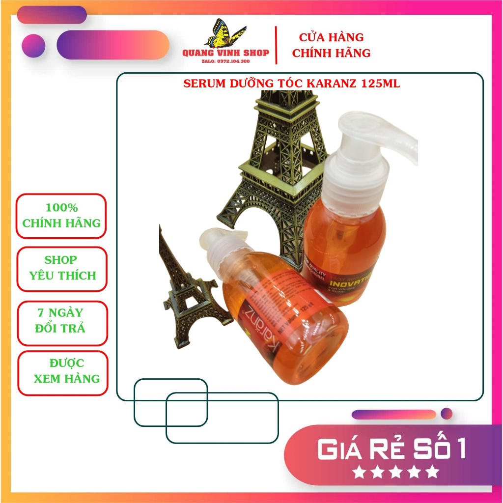 Serum dưỡng tóc karanz 125ml (chai vòi)