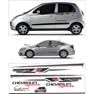 Tem dán sườn xe ô tô 5 chỗ, 4 chỗ, tem dán sườn xe chevrolet toyota, huyndai, kia, kích thước