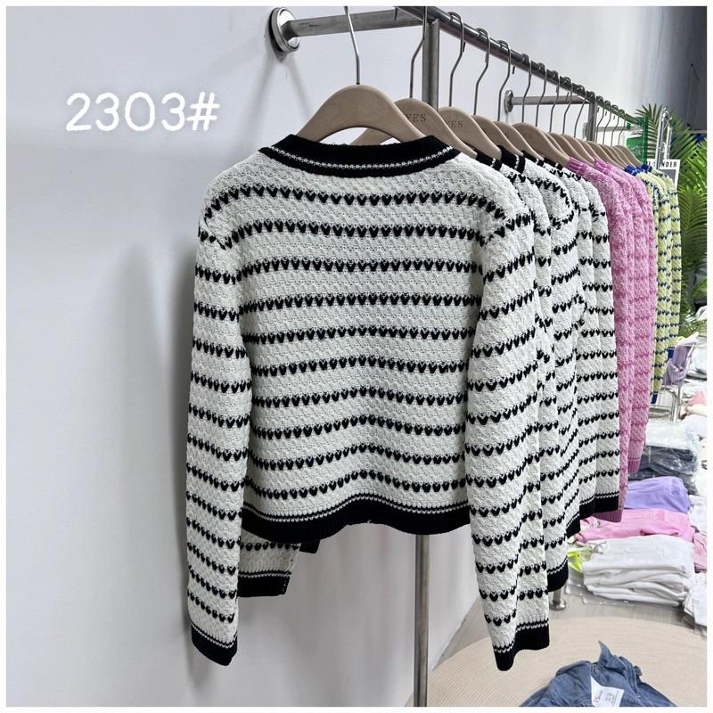 Áo khoác len nữ thời trang dáng ngắn croptop hàng QC