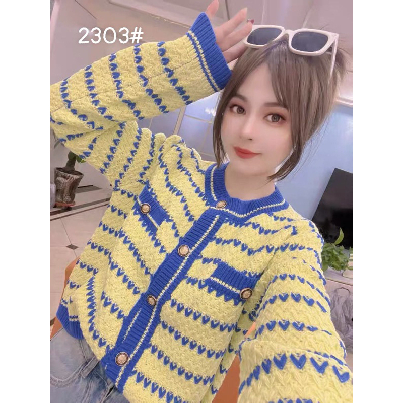 Áo khoác len nữ thời trang dáng ngắn croptop hàng QC