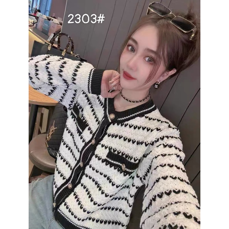 Áo khoác len nữ thời trang dáng ngắn croptop hàng QC