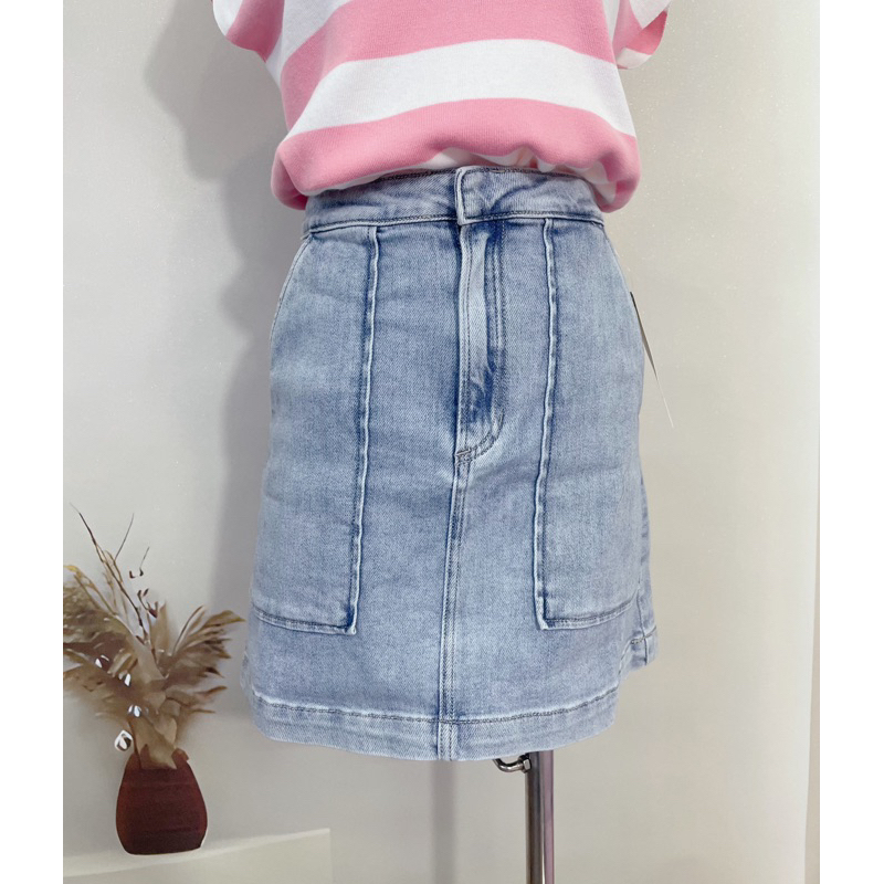 Chân váy jean chữ A