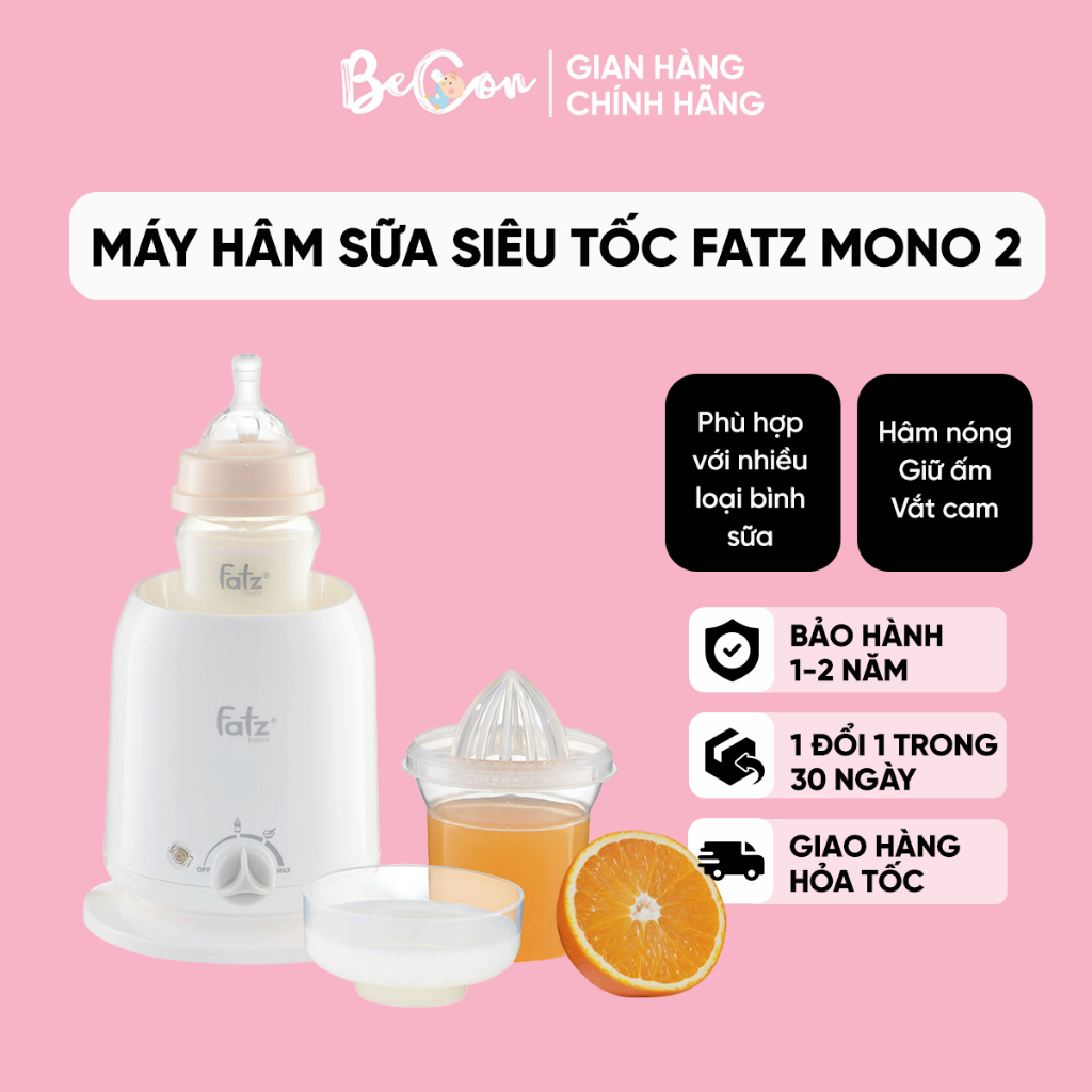 Máy hâm sữa và thức ăn siêu tốc Fatzbaby MONO 2 FB3002SL