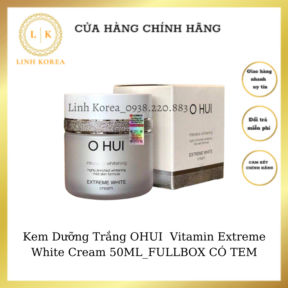 Kem Dưỡng Trắng OHUI  Vitamin Extreme White Cream 50ML_FULLBOX CÓ TEM_Linh korea