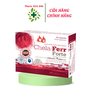 Chela ferr forte - hộp 30 viên - viên uống bổ sung sắt cho người thiếu máu, thiếu sắt, bà bầu - tv24h